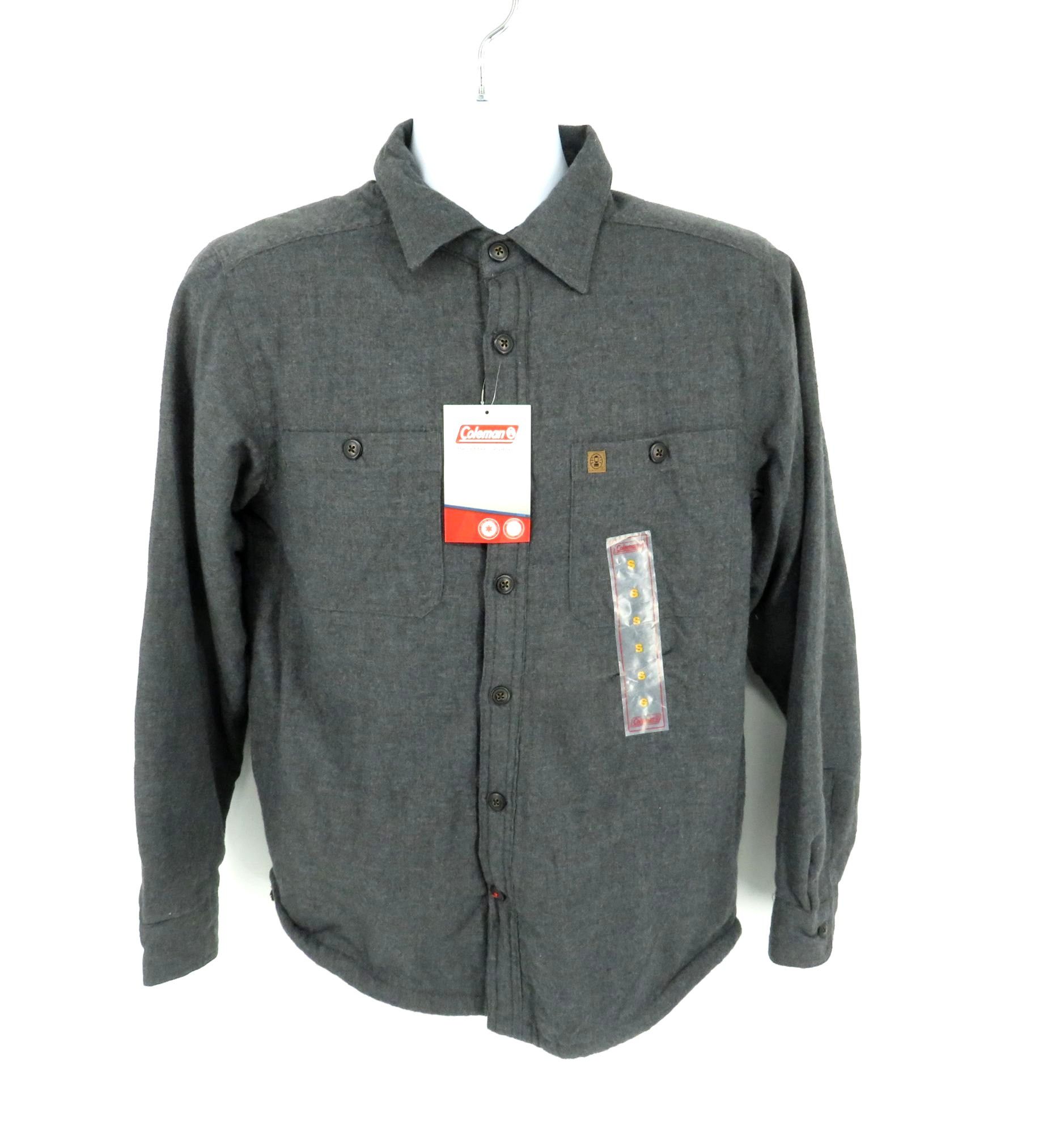Coleman Coleman Charcoal Heather Lined Shirt Jacket S Button Front N Size US S / EU 44-46 / 1 - 1 Thumbnail