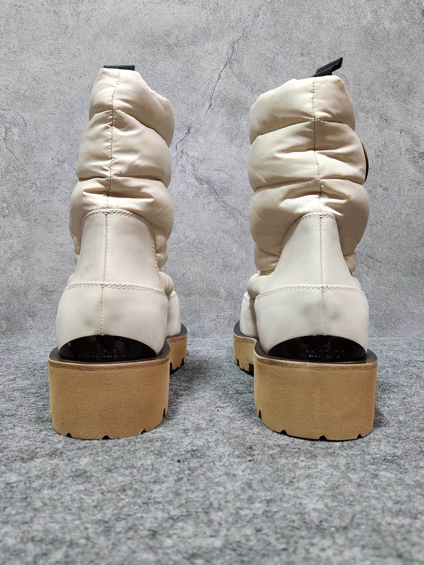 Jimmy Choo JIMMY CHOO Beige Thick-Soled Short Snow Boots Size US 8 / IT 38 - 2 Thumbnail