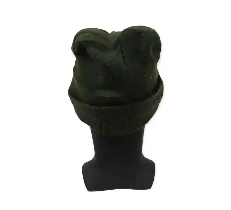 Japanese Brand Japanese Brand Military Plain Beanie Hat Size ONE SIZE - 4 Thumbnail