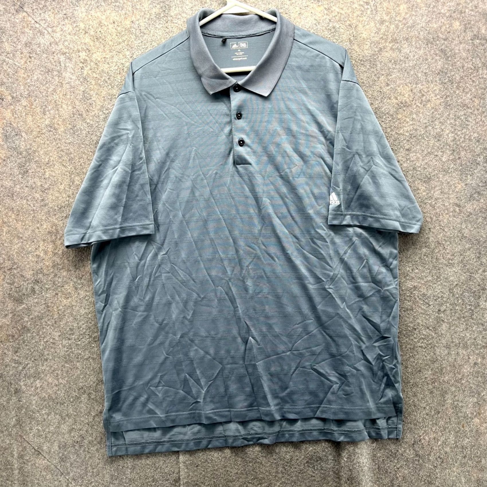 Adidas VINTAGE Adidas Polo Shirt Mens XL Grey Athletic Golf Golfer Polyester Trefoil Shirt Size US XL / EU 56 / 4 - 2 Thumbnail
