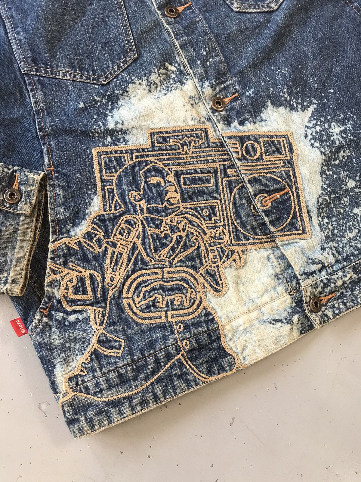 Ecko Unltd. × Vintage Vintage Ecko UNLTD SpellOut embroidered denim jacket Size US M / EU 48-50 / 2 - 2 Thumbnail