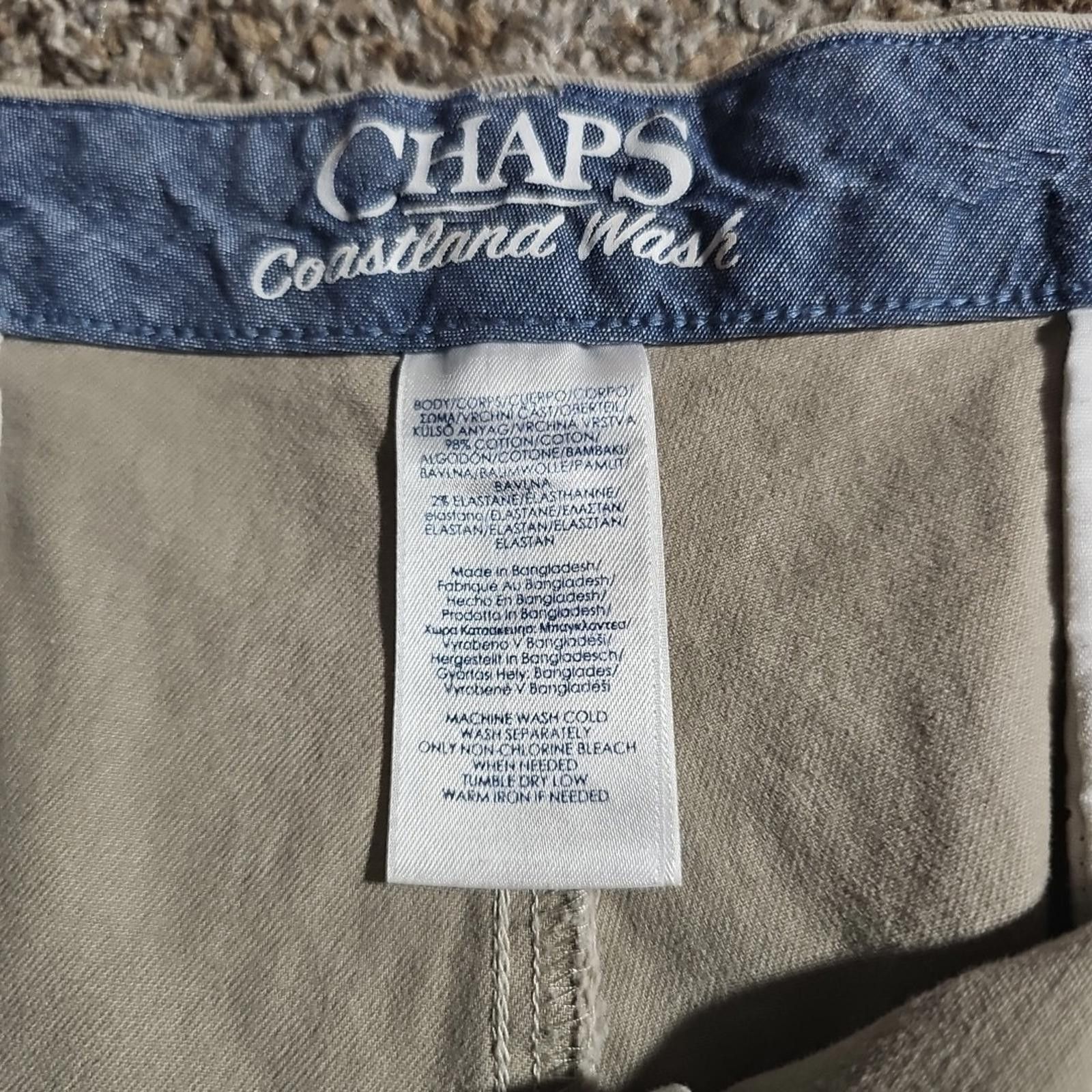Chaps Chap's Coastland Wash Stretch 42x9 Khaki Shorts Size US 42 / EU 58 - 2 Thumbnail
