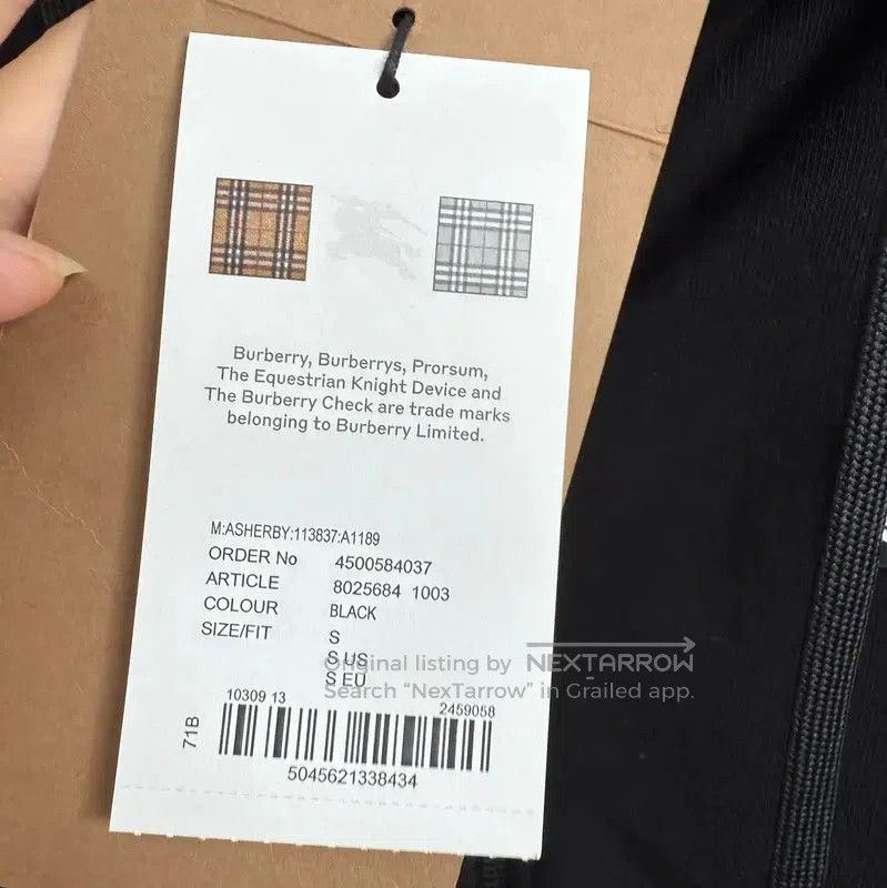 Burberry Burberry Black Long Sleeve Hoodie for Women. Size S / US 4 / IT 40 - 5 Thumbnail