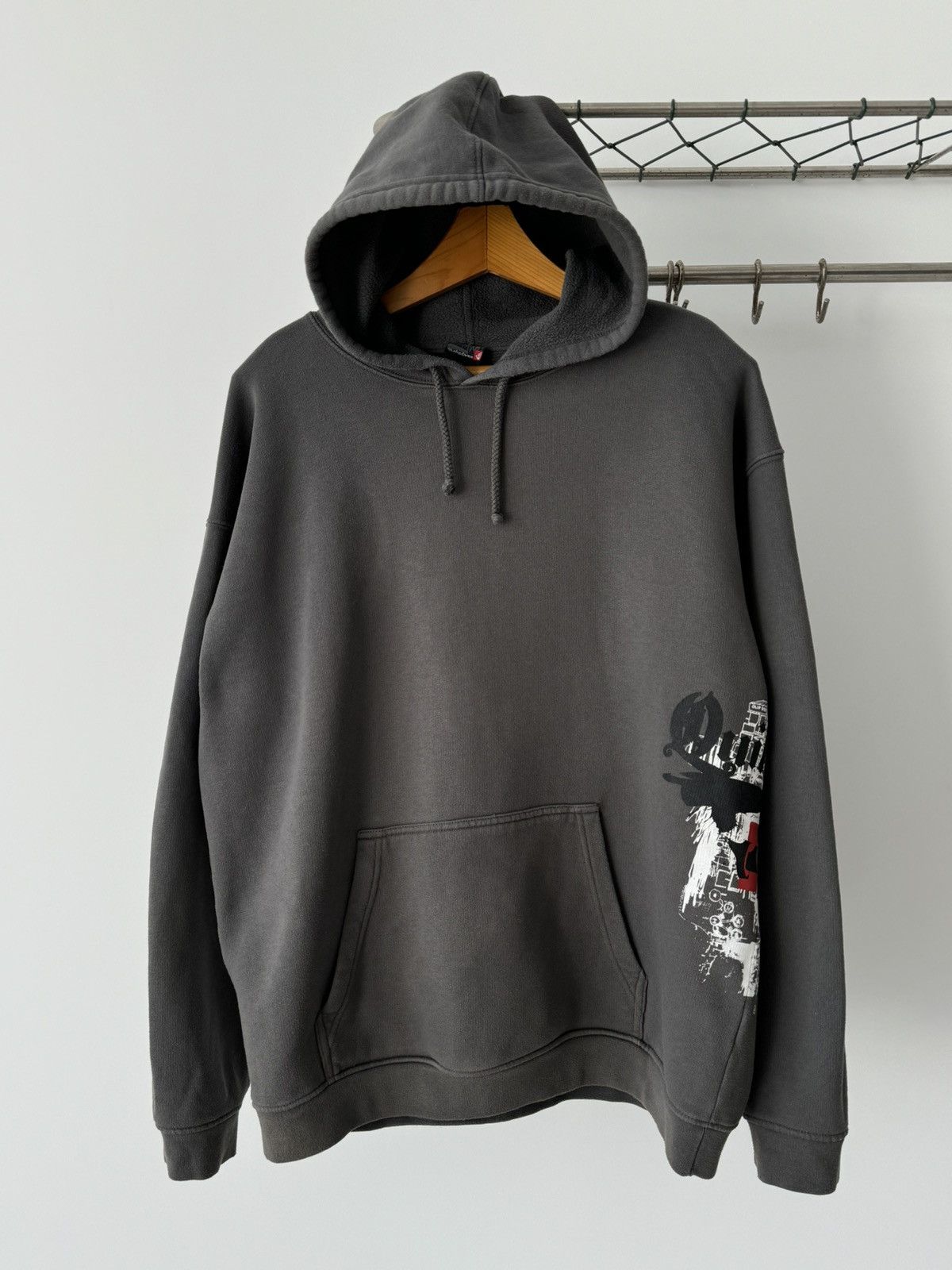 Quiksilver × Vintage Vintage Y2K Quiksilver Boarding Skate Hoodie Size US XL / EU 56 / 4 - 2 Thumbnail
