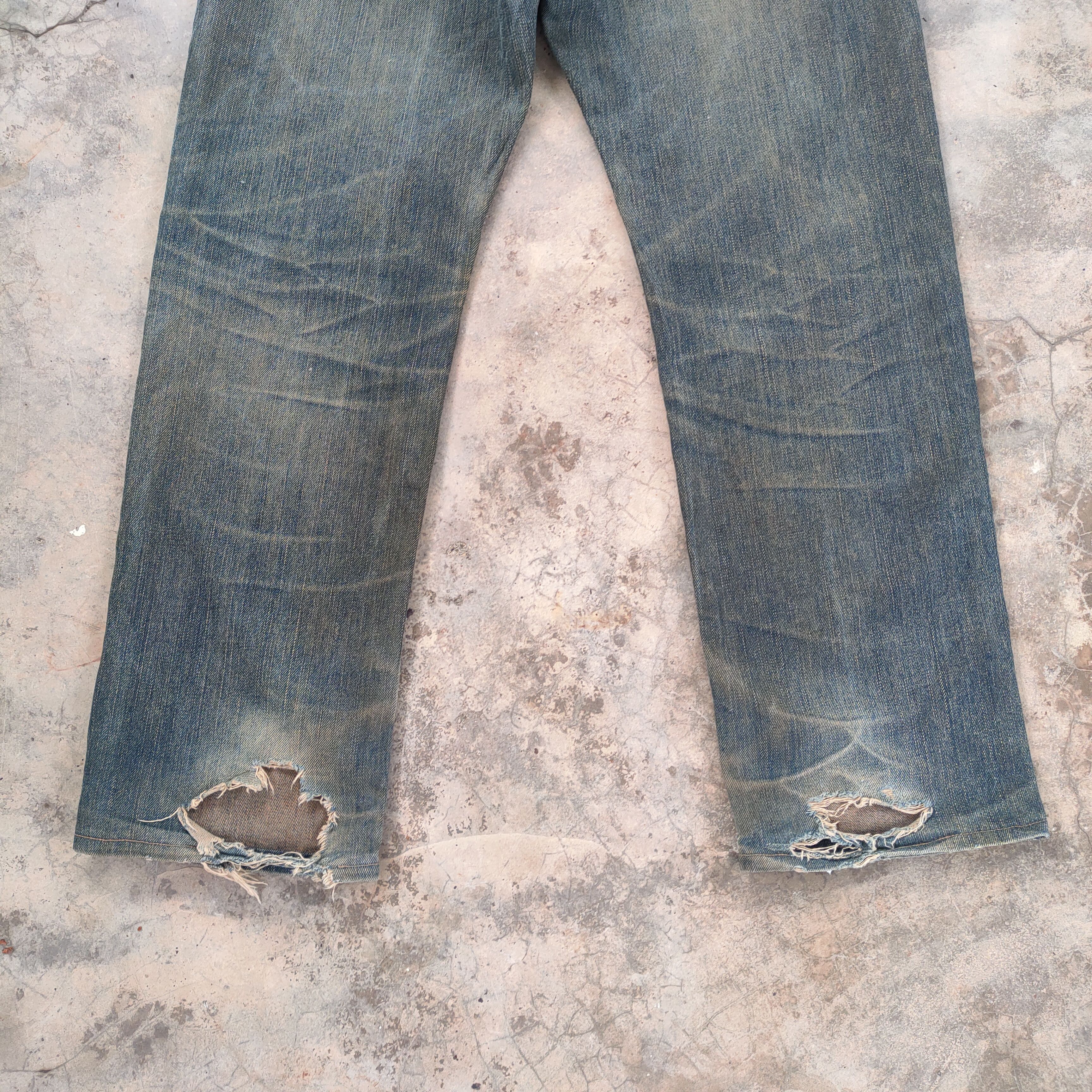 Edwin W34 VINTAGE EDWIN RUSTY DISTRESSED FADED JEANS PANTS Size US 34 / EU 50 - 10 Thumbnail