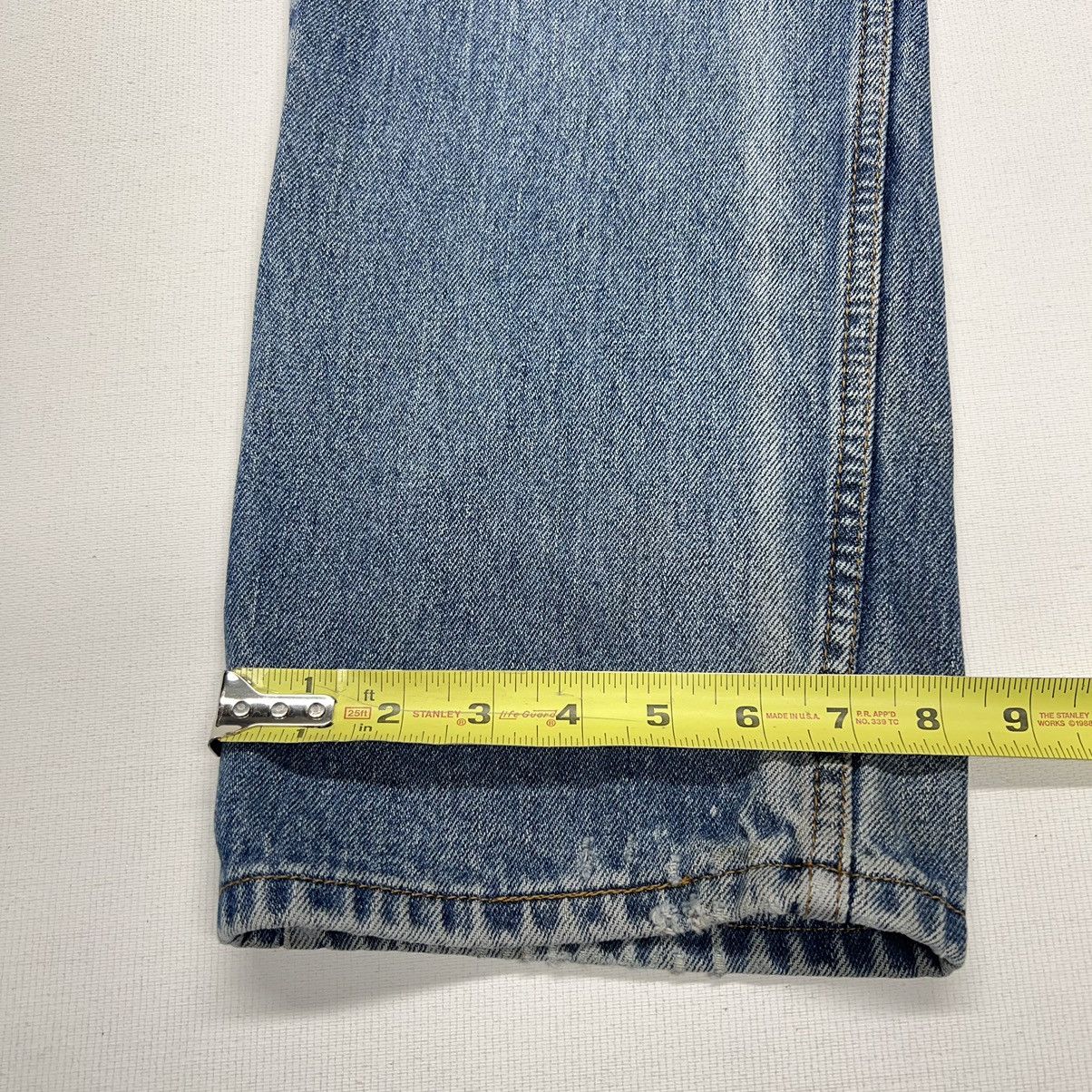 Levi's × Vintage Levis 505 Jeans Blue Straight Regular Fit Distressed Baggy Size US 33 - 18 Thumbnail