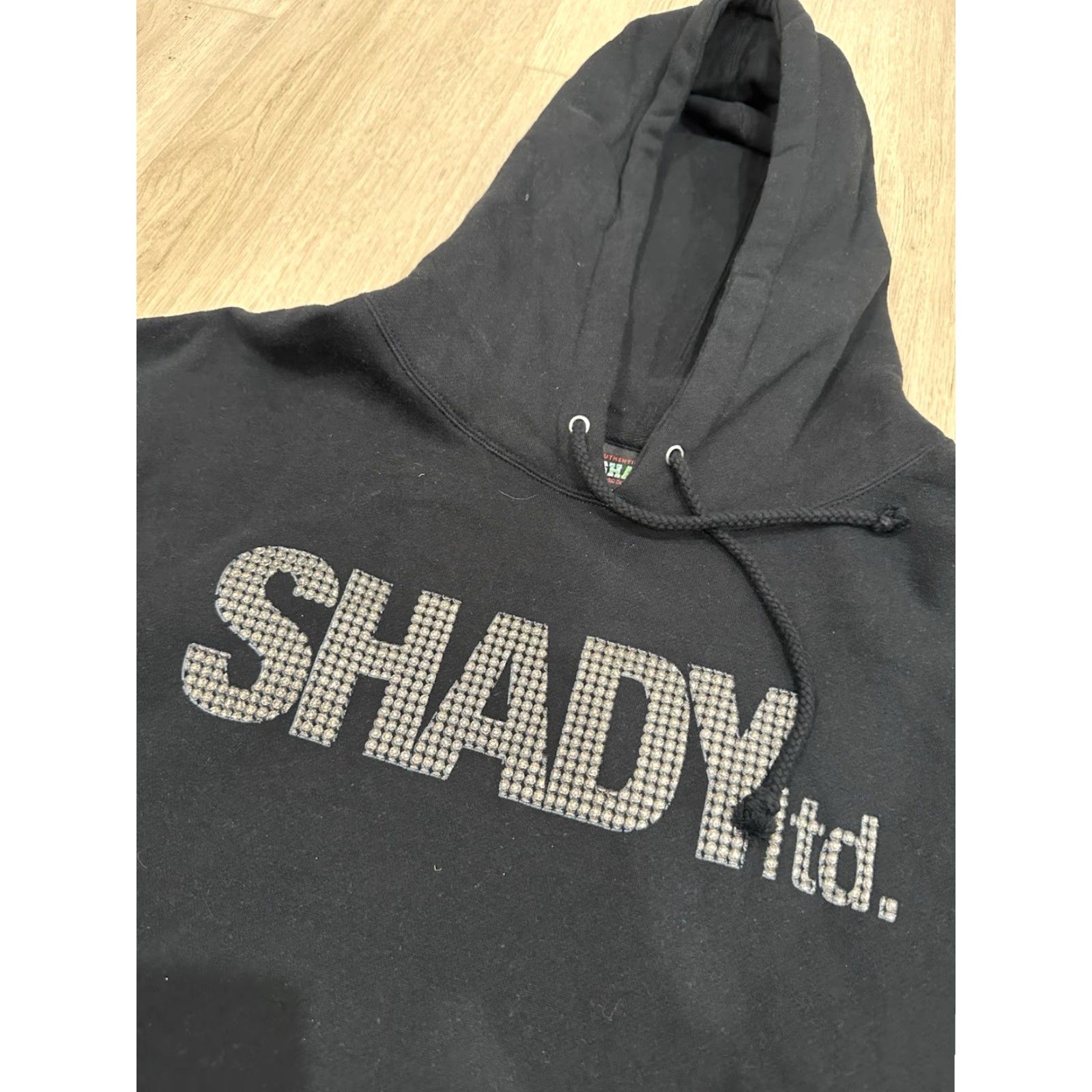 Logo 7 VINTAGE Shady Hoodie Mens Large L Black Crew Neck Cotton Blend Fleece Embroidered 8 Mile 1999-2000s Pullover Size US L / EU 52-54 / 3 - 5 Thumbnail
