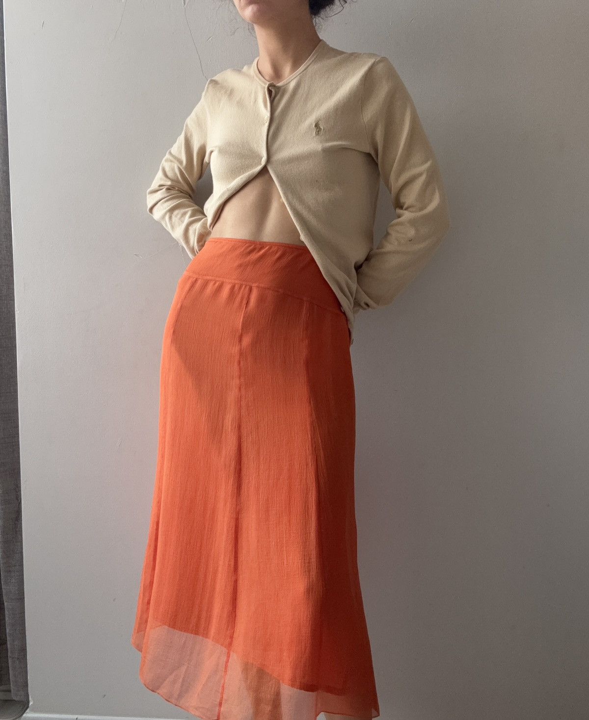 Vintage Beymen silk skirt Size 30" / US 8 / IT 44 - 1 Thumbnail