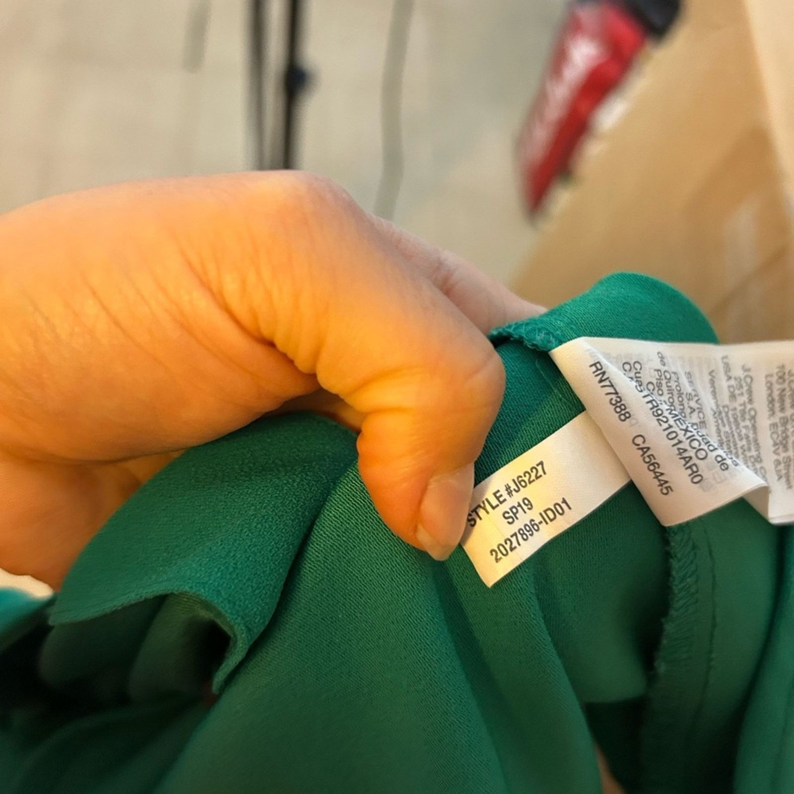 J.Crew J.Crew Green Square Neck Blouse Size M / US 6-8 / IT 42-44 - 4 Thumbnail