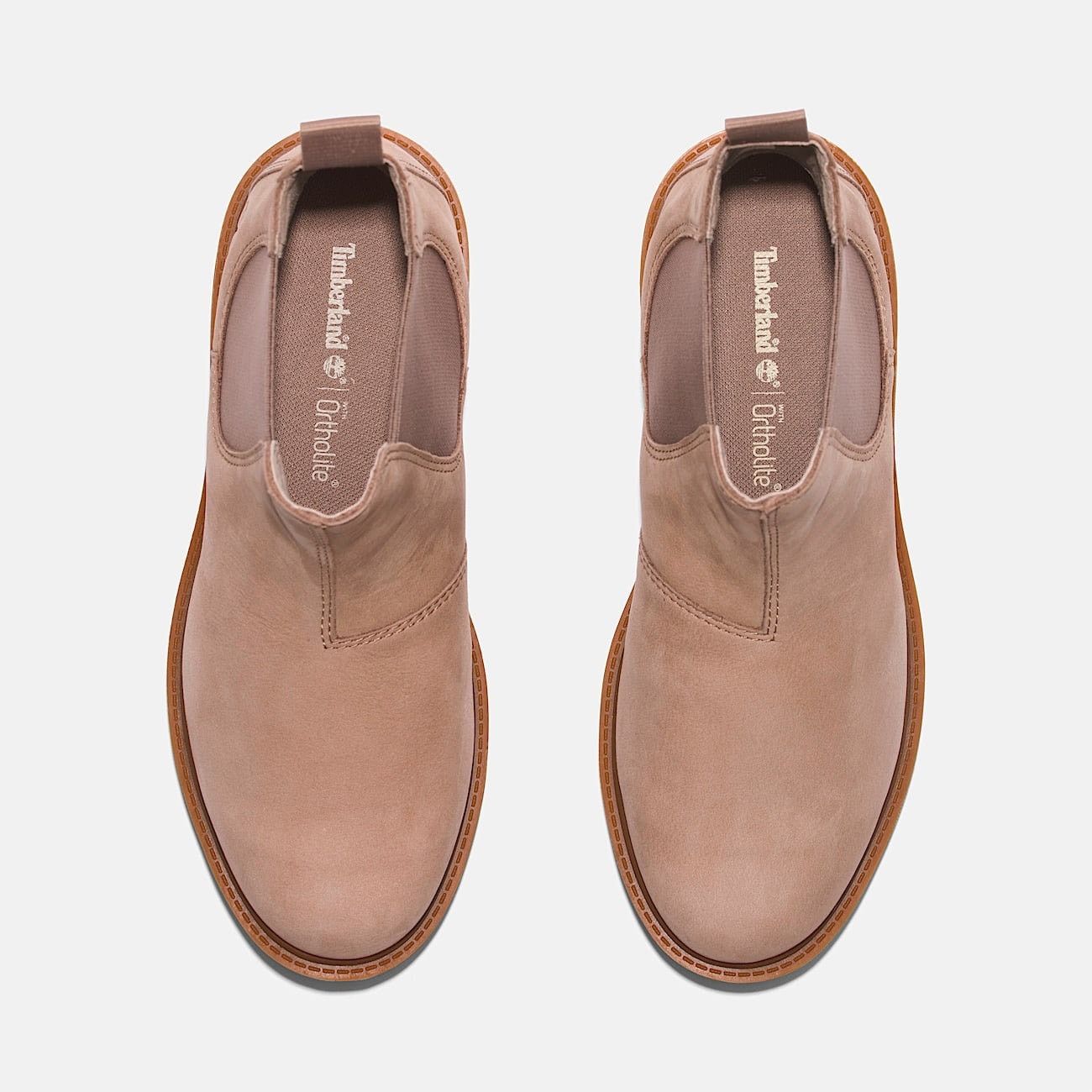 Timberland TIMBERLAND WOMEN'S 7.5 LINDEN WOODS MID CHELSEA BOOT TAUPE Size US 7.5 / IT 37.5 - 3 Thumbnail