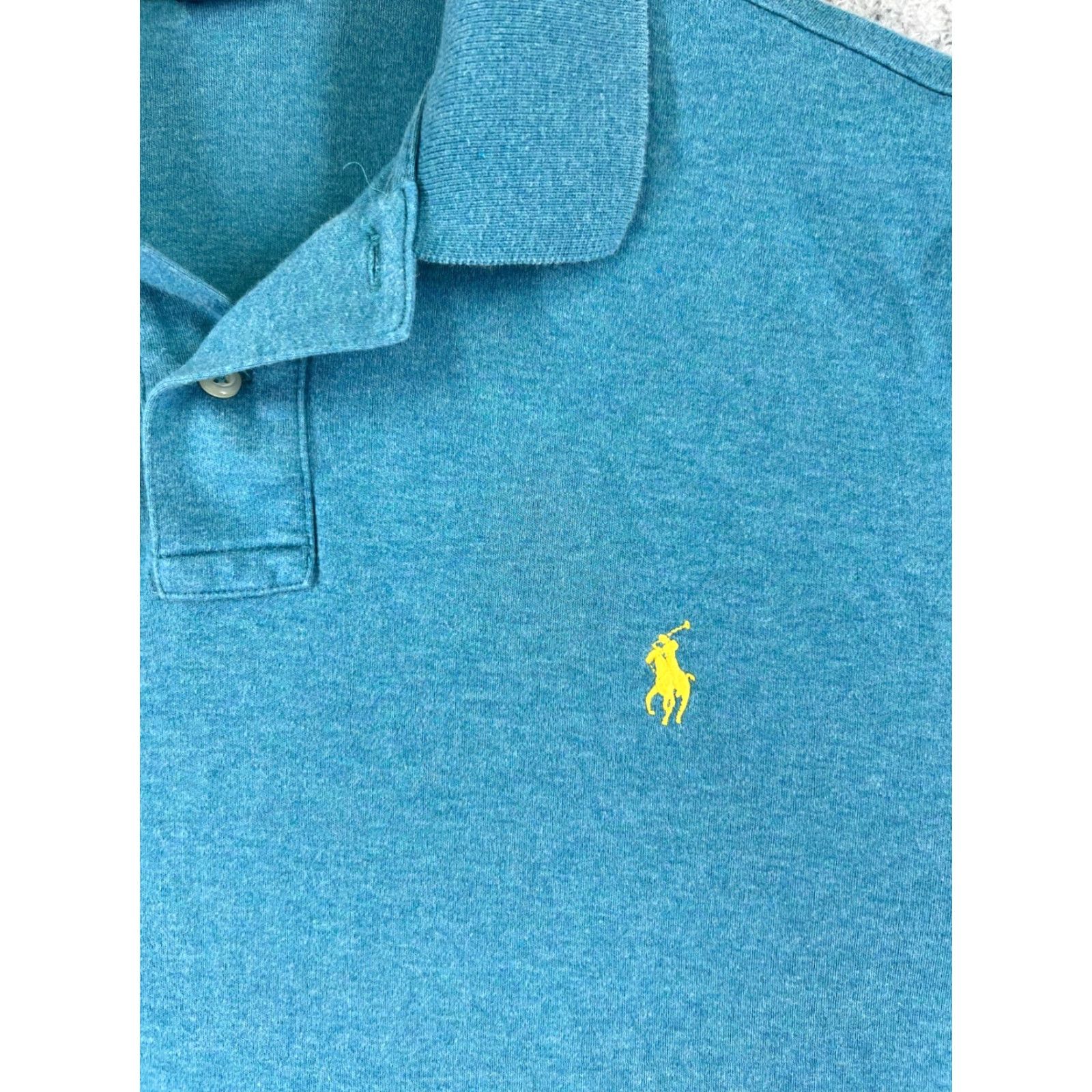 Ralph Lauren VINTAGE Ralph Lauren Polo Shirt Mens Large Blue 100% Cotton Jersey Golf Golfer Shirt Polo Men L Blue 100% Cotton Jersey Golf Vintage Regal Sports Size US L / EU 52-54 / 3 - 6 Thumbnail