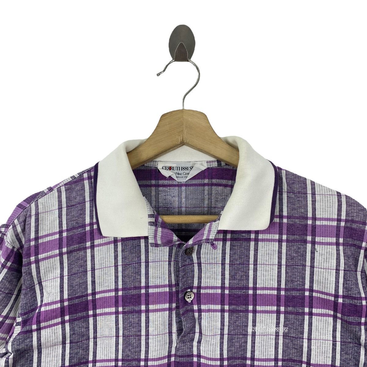 Cerruti 1881 CERRUTI 1881 SPORT Nino France Designer Check Tartan Purple Size US M / EU 48-50 / 2 - 2 Thumbnail