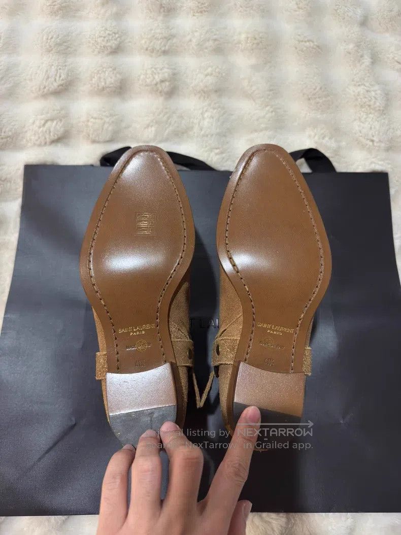 Saint Laurent Paris Saint Laurent Paris Suede Chelsea Boots with Buckle Size US 8.5 / EU 41-42 - 6 Thumbnail