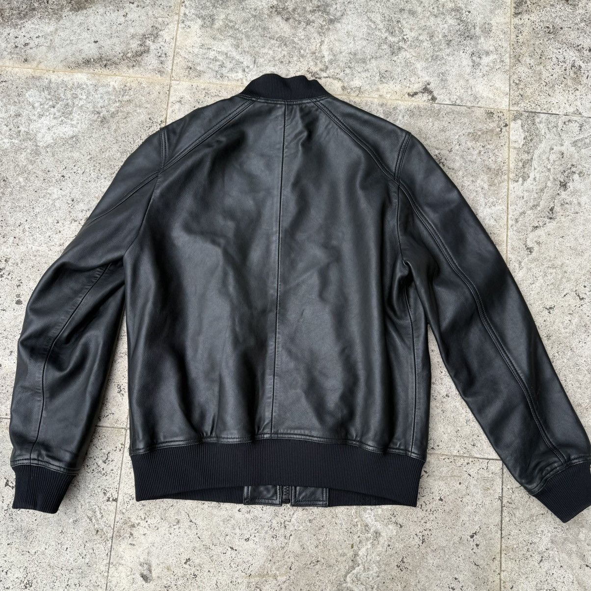 Sandro Sandro faux leather bomber jacket zip up Size L / US 10 / IT 46 - 5 Thumbnail