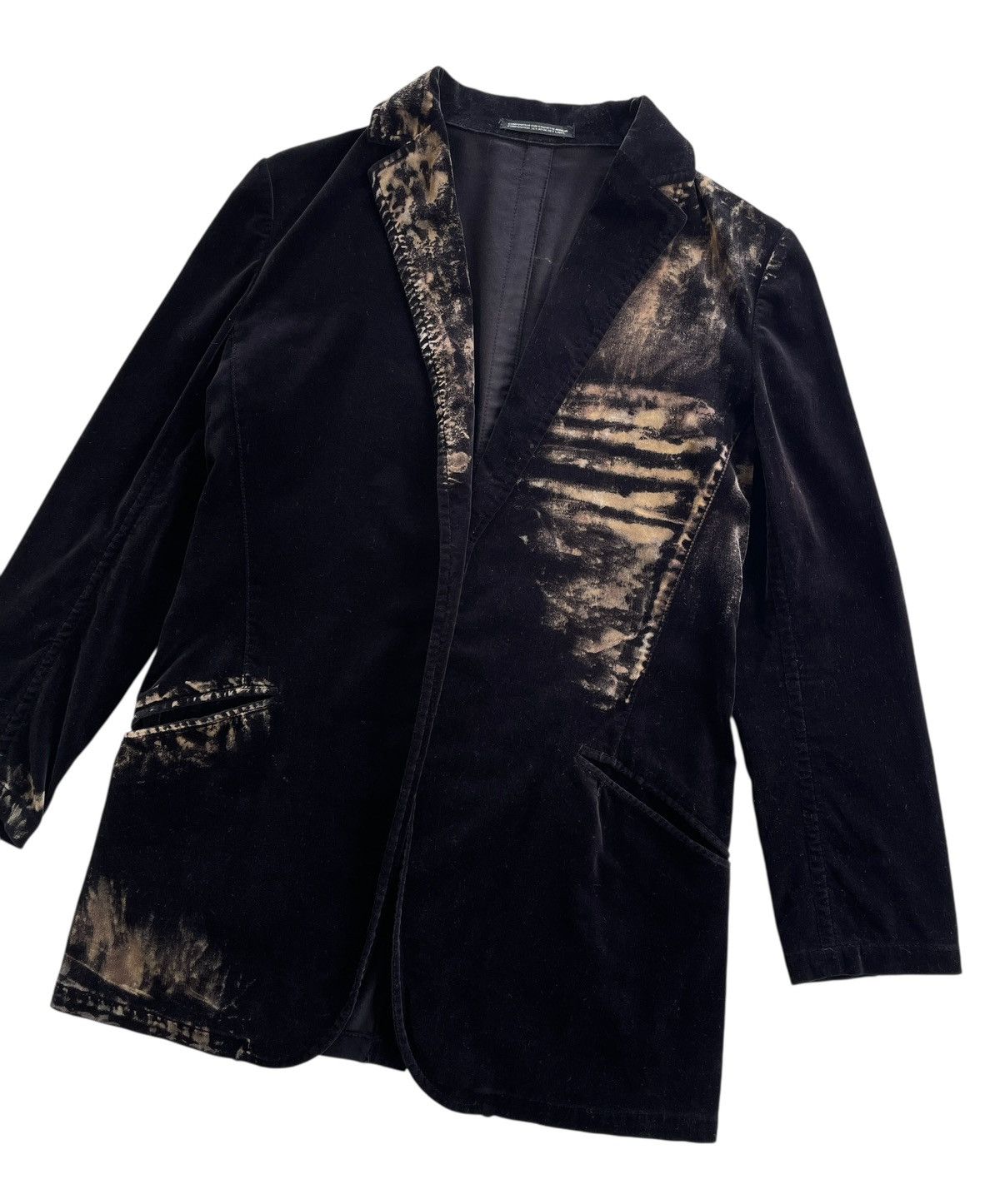 Yohji Yamamoto Yohji Yamamoto + Noir Button Less Velvet Jacket Size US XS / EU 42 / 0 - 5 Thumbnail