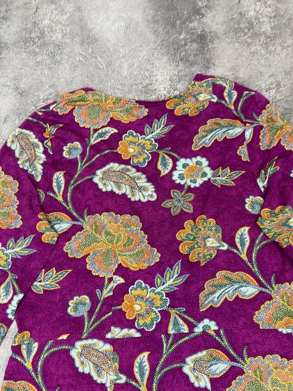 Other Brora Women Floral Dress Purple Multicolor A-Line Size L Size L / US 10 / IT 46 - 6 Thumbnail
