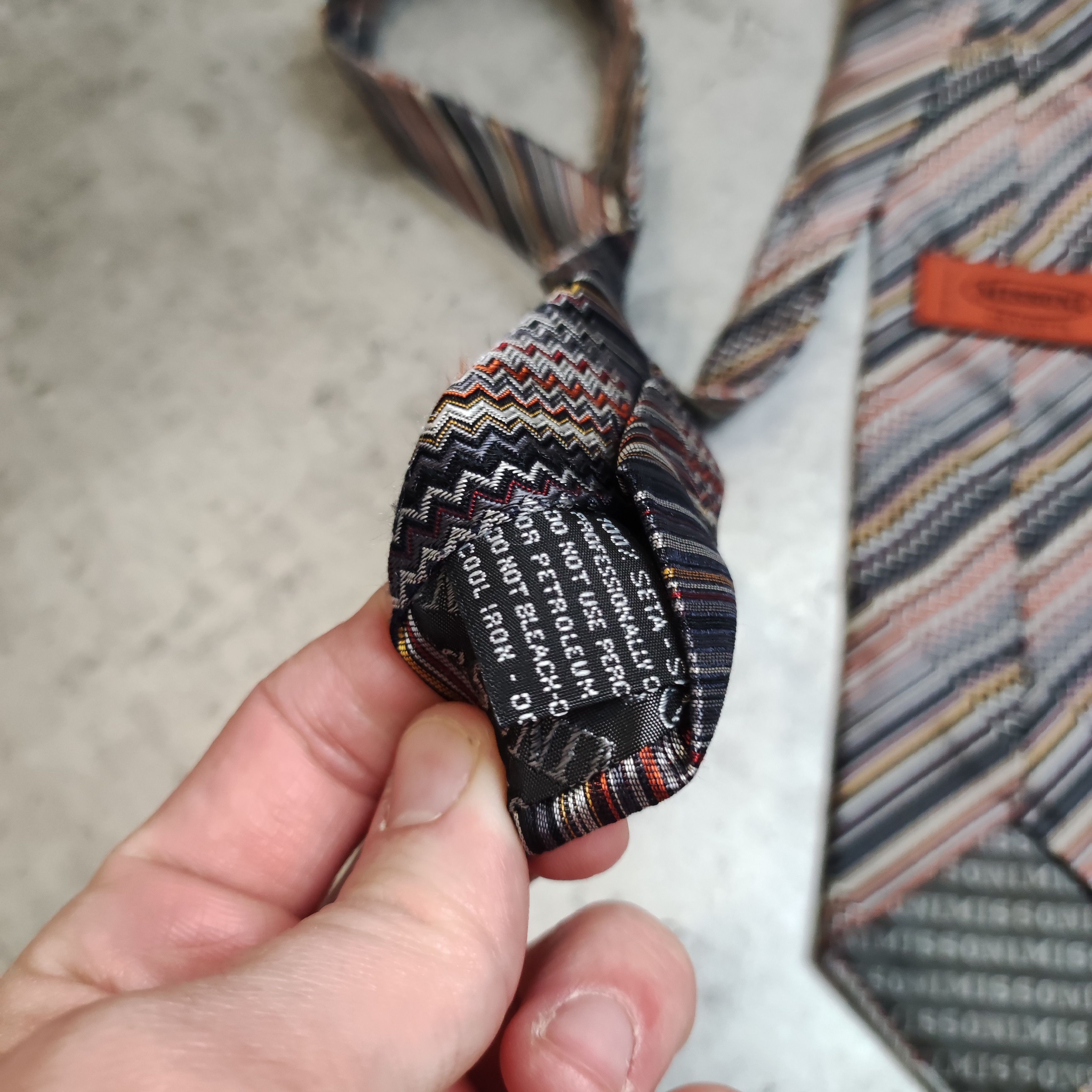 Missoni Vintage 90s Missoni Cravatte Silk Abstrack Tie Size ONE SIZE - 4 Thumbnail
