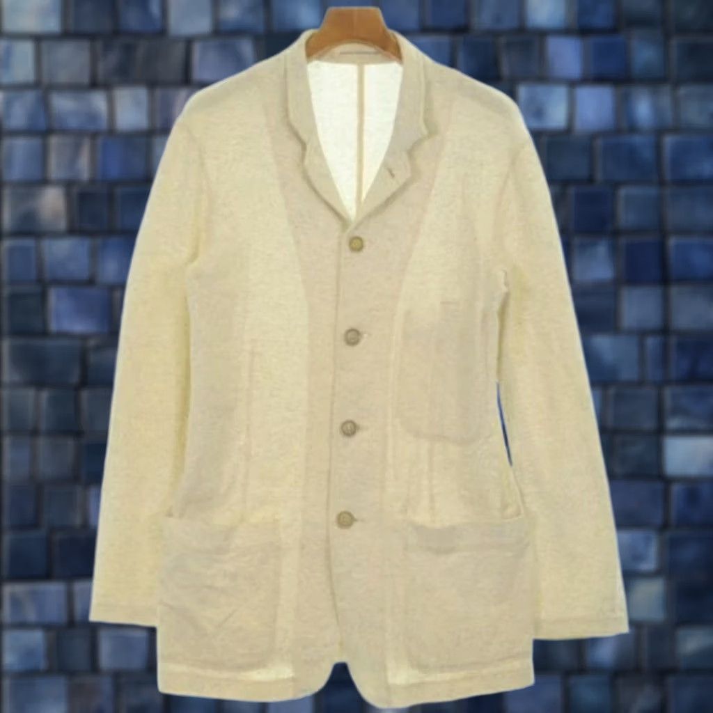 Yohji Yamamoto Yohji Yamamoto Jacket Cotton Beige Size 2 Men's Tailored Jacket Pre-owned Size US S / EU 44-46 / 1 - 1 Thumbnail