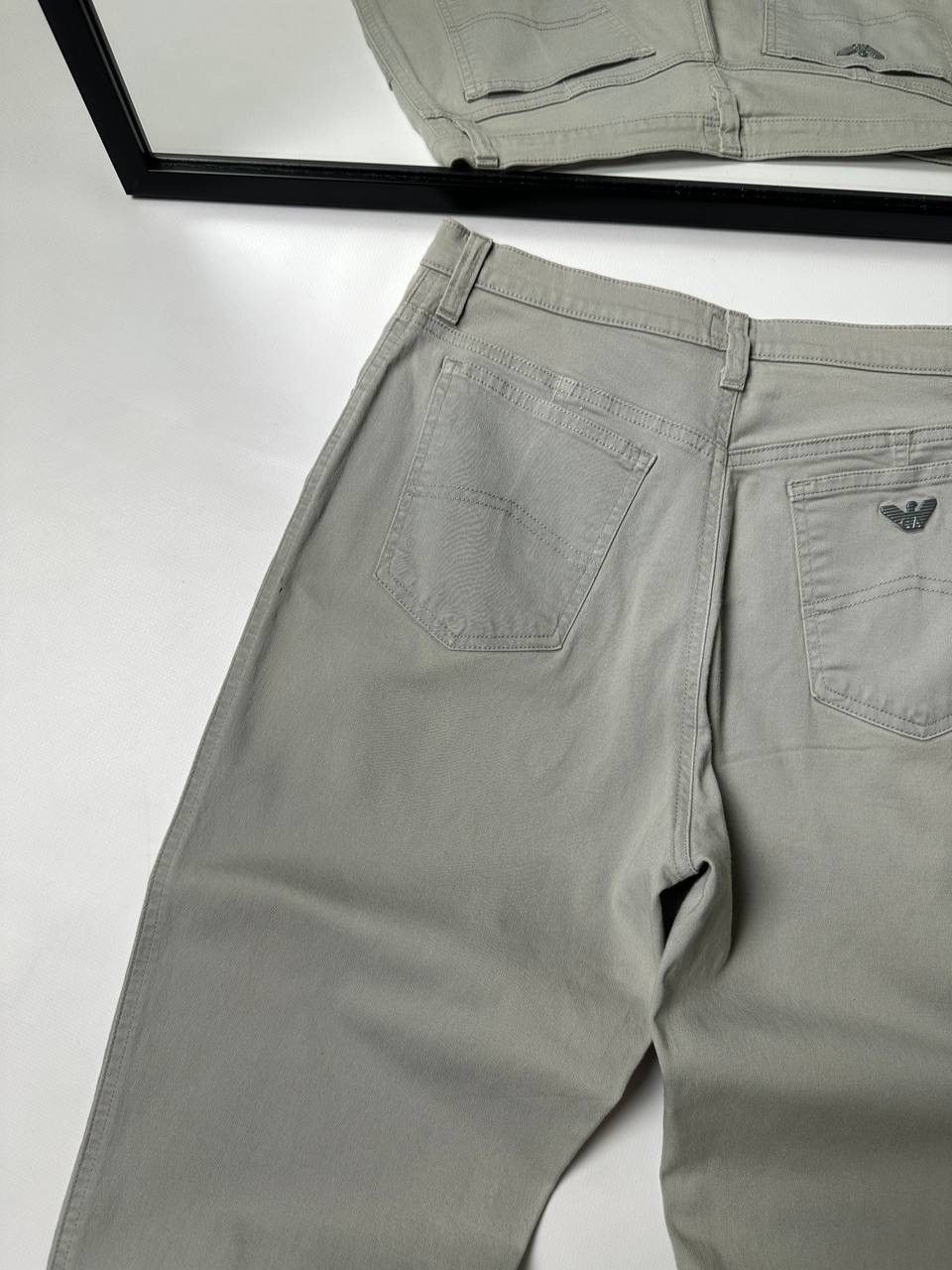 Giorgio Armani Giorgio Armani Jeans Gray Baggy Japanese Metal logo Size US 31 - 3 Thumbnail