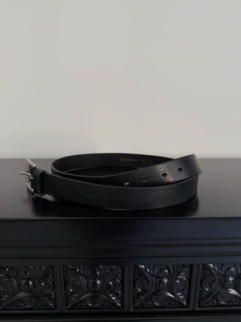 Yohji Yamamoto Yohji Yamamoto Yohji Yamamoto Black Leather Belt Size ONE SIZE - 3 Thumbnail