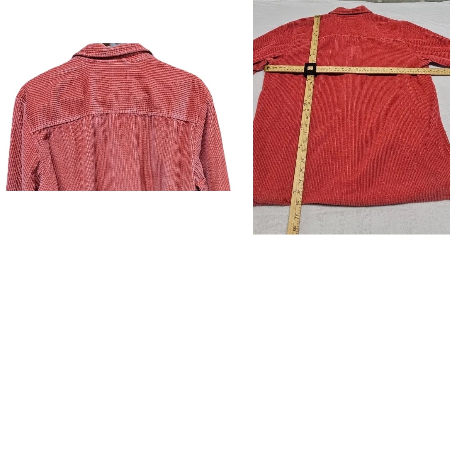 Vintage VINTAGE Cambridge Corduroy Shirt XL Women Pink 100% Cotton 90s Button-Up Long Sleeve Collared Size XL / US 12-14 / IT 48-50 - 8 Thumbnail