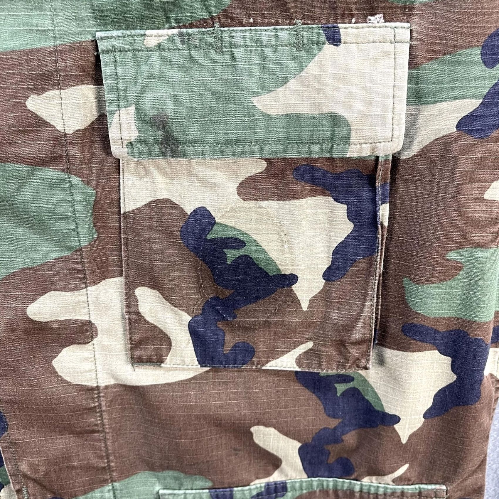 Vintage VINTAGE USGI BDU JACKET Mens M Regular Woodland Camo Ripstop 90s Army Coat Military Jacket Mens Size US M / EU 48-50 / 2 - 6 Thumbnail