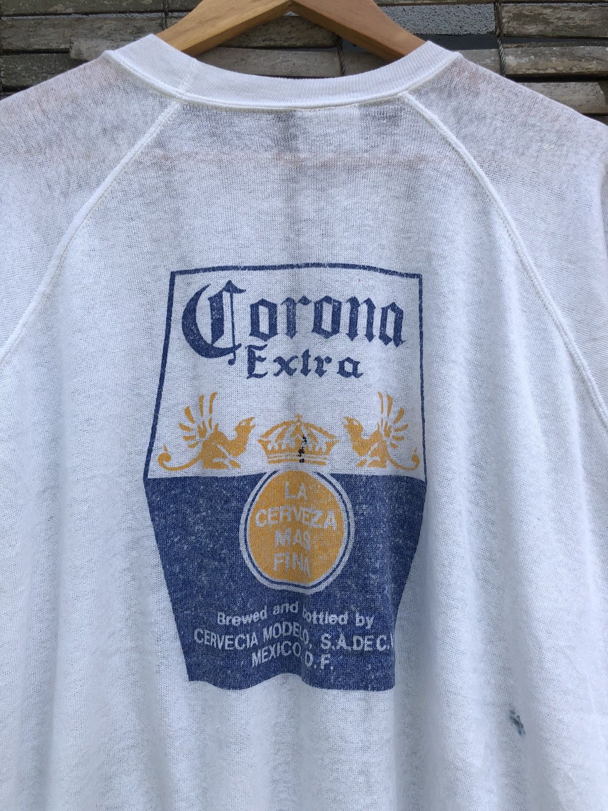 Vintage Vintage Distressed Corona Extra Sweatshirts Size US XL / EU 56 / 4 - 4 Thumbnail