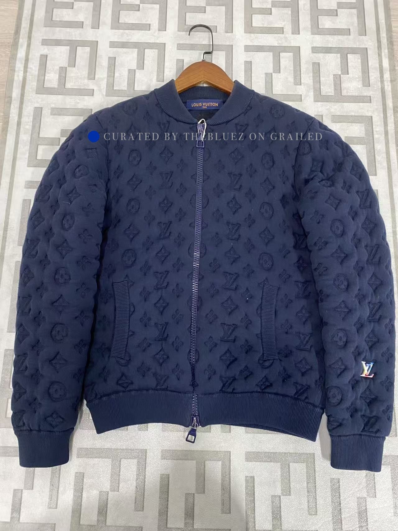 Louis Vuitton Monogram Bomber Jacket in Blue Size US S / EU 44-46 / 1 - 1 Thumbnail