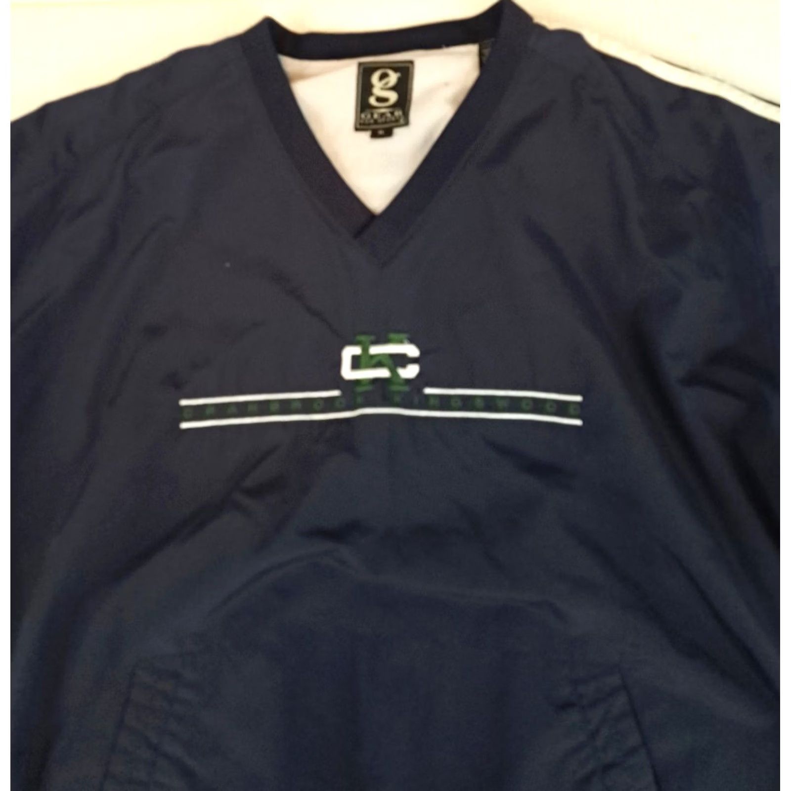 Vintage VINTAGE GEAR FOR SPORTS Jacket XL Blue College Cranbrook Kingswood College Michigan Embroidered Pullover Nylon Mens Size US XL / EU 56 / 4 - 3 Thumbnail