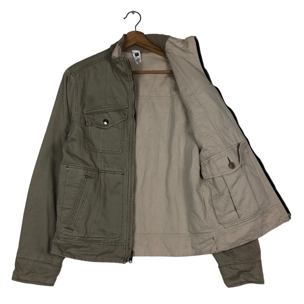 Japanese Brand 🔥Vintage Cropped Biker Jacket Gap Reversible Multi Pocket Size US S / EU 44-46 / 1 - 11 Thumbnail