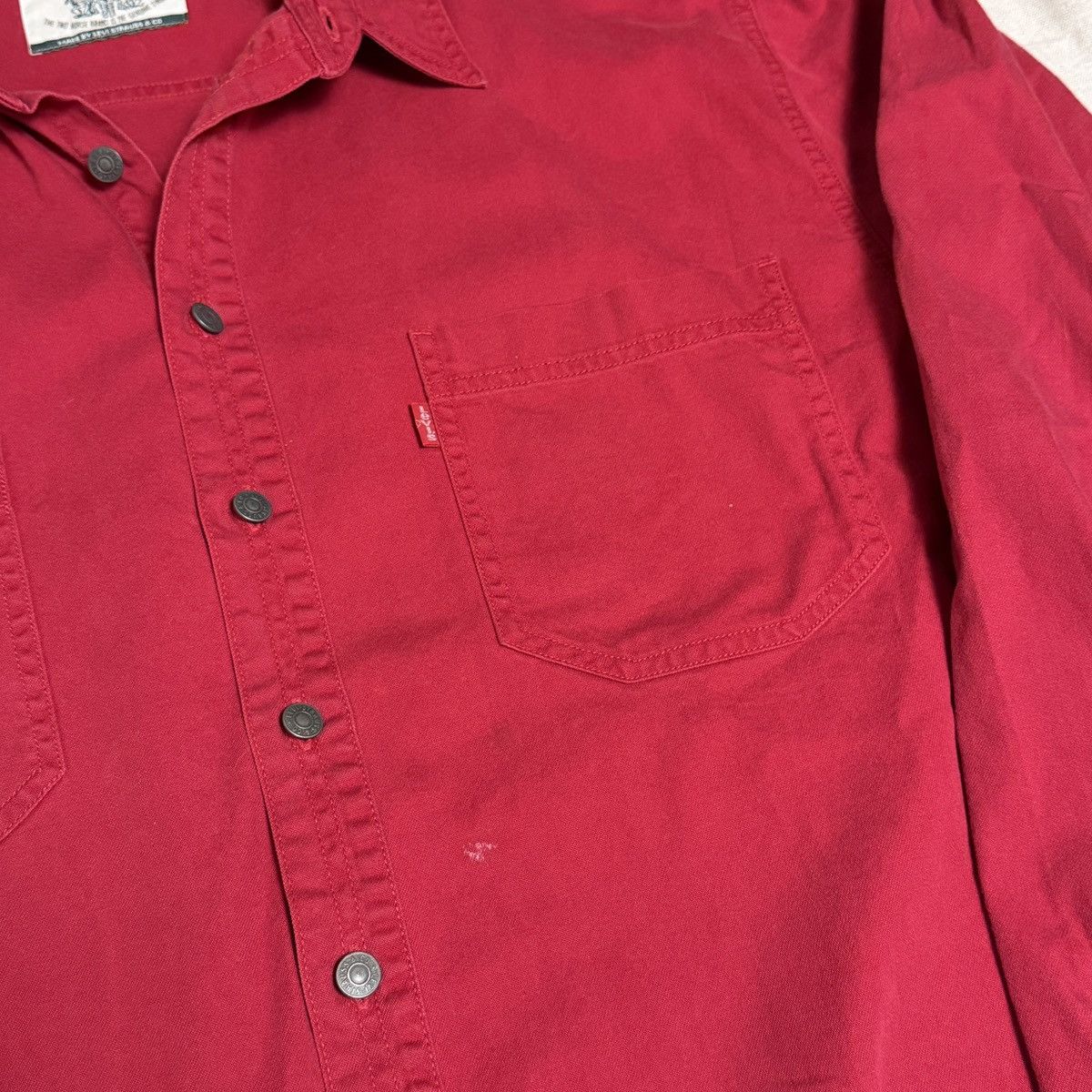 Levi's [Levi’s] 90’s Vintage Red Work Shirt Jacket Size US XL / EU 56 / 4 - 4 Thumbnail