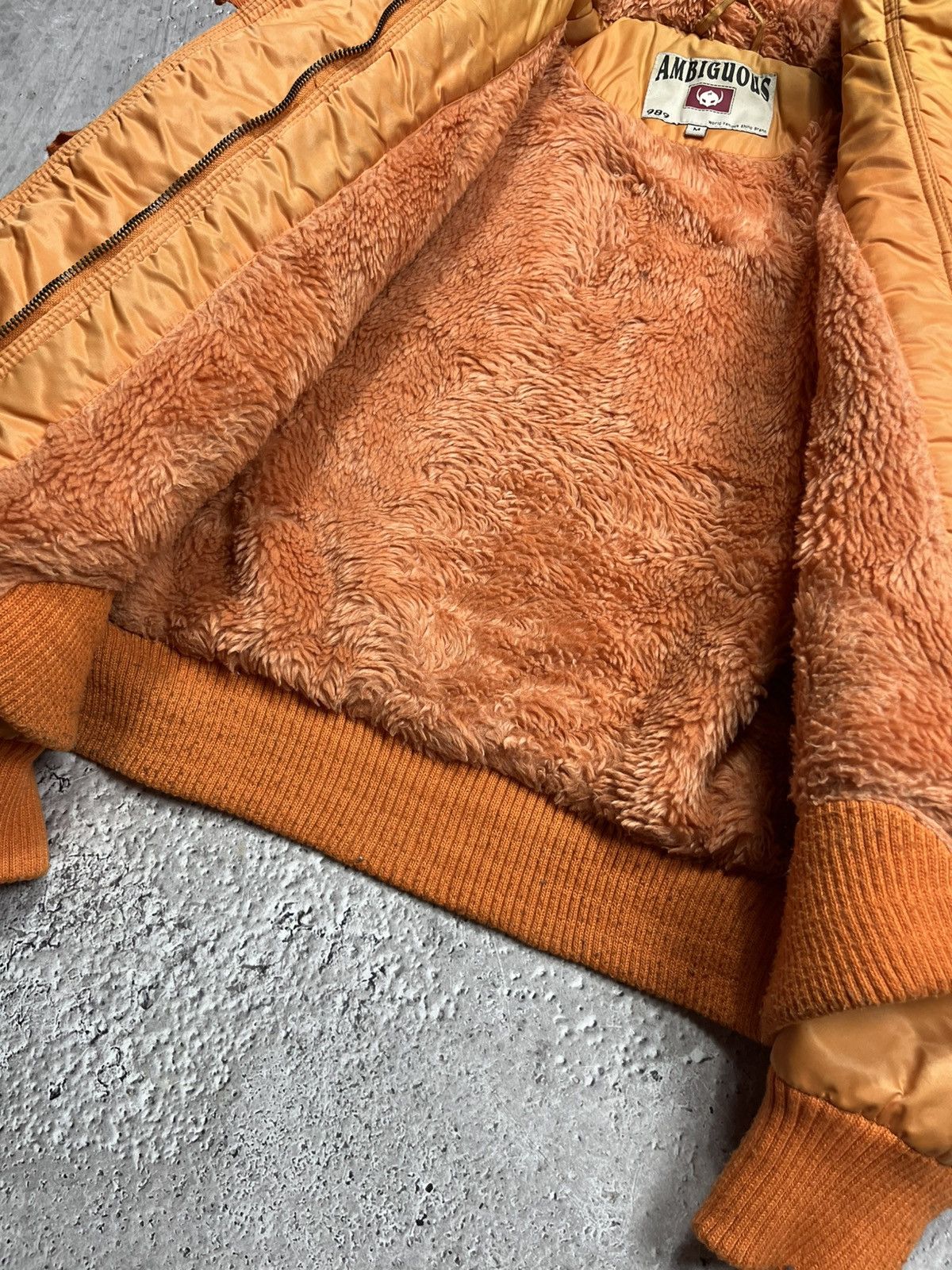 Other Women’s Cropped Bomber Jacket Faux Fur Lined Orange Size M Size M / US 6-8 / IT 42-44 - 10 Thumbnail