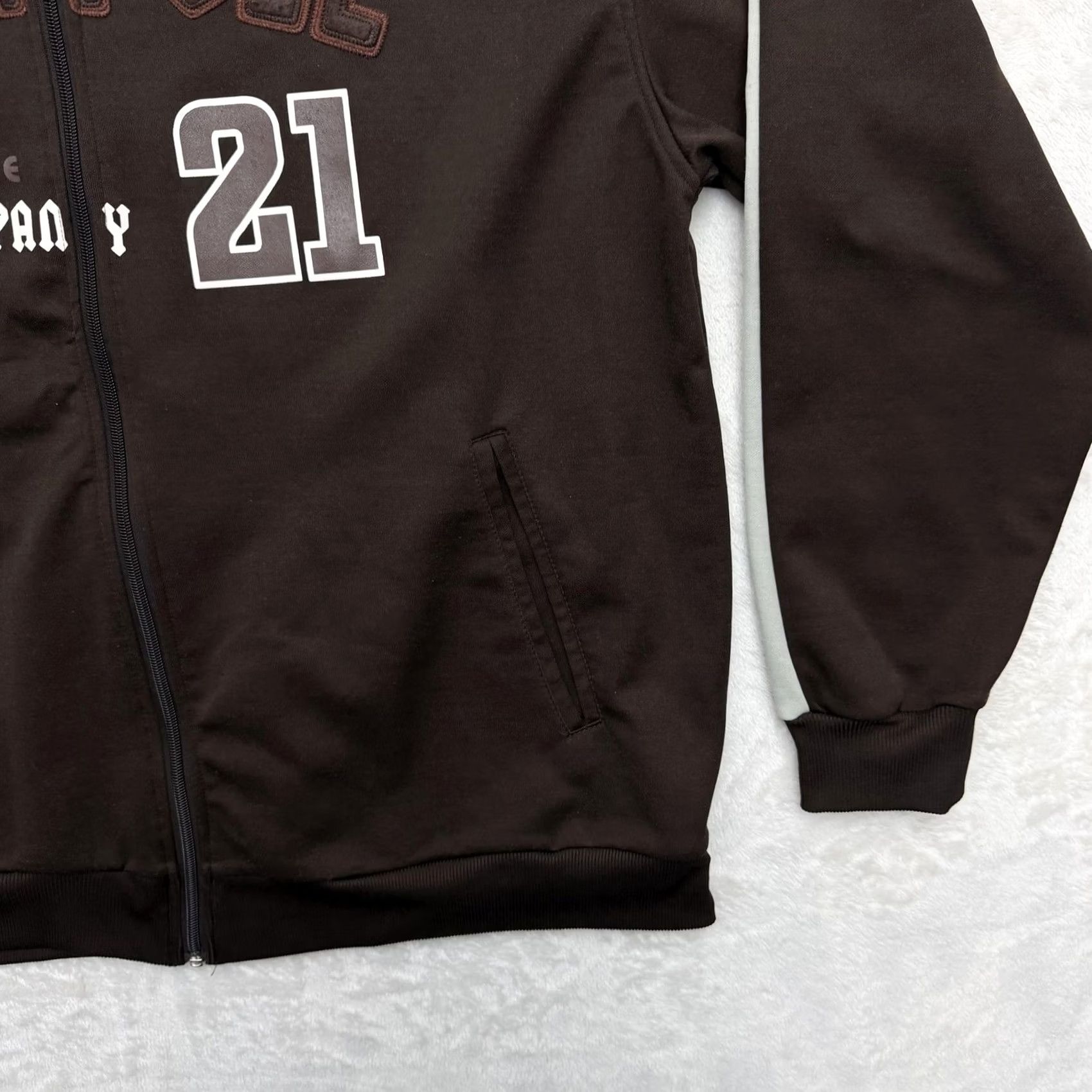 Southpole South Pole Track Jacket Men XL Brown Colorblock Full Zip Pockets Athletic Gym & Training Regular Size US XL / EU 56 / 4 - 4 Thumbnail