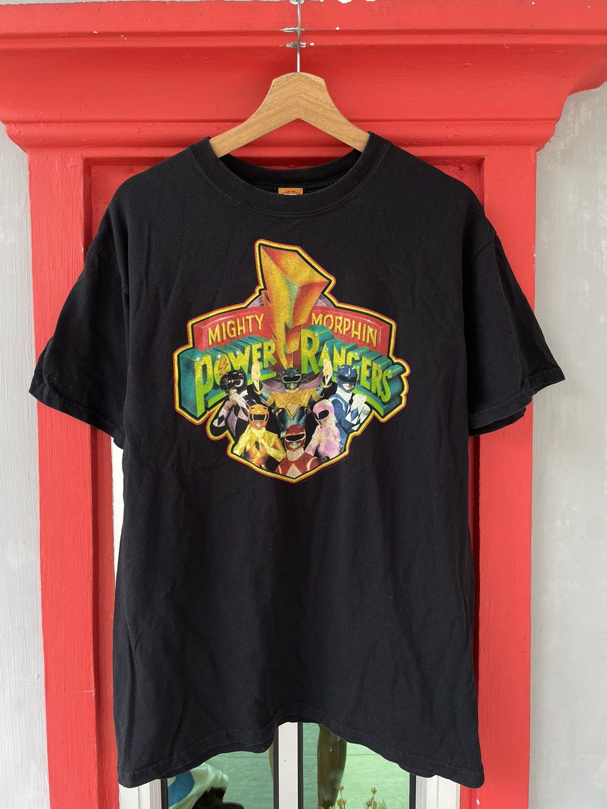 All+Every Power Rangers Classic Mighty Morphin Logo Kid's T-Shirt