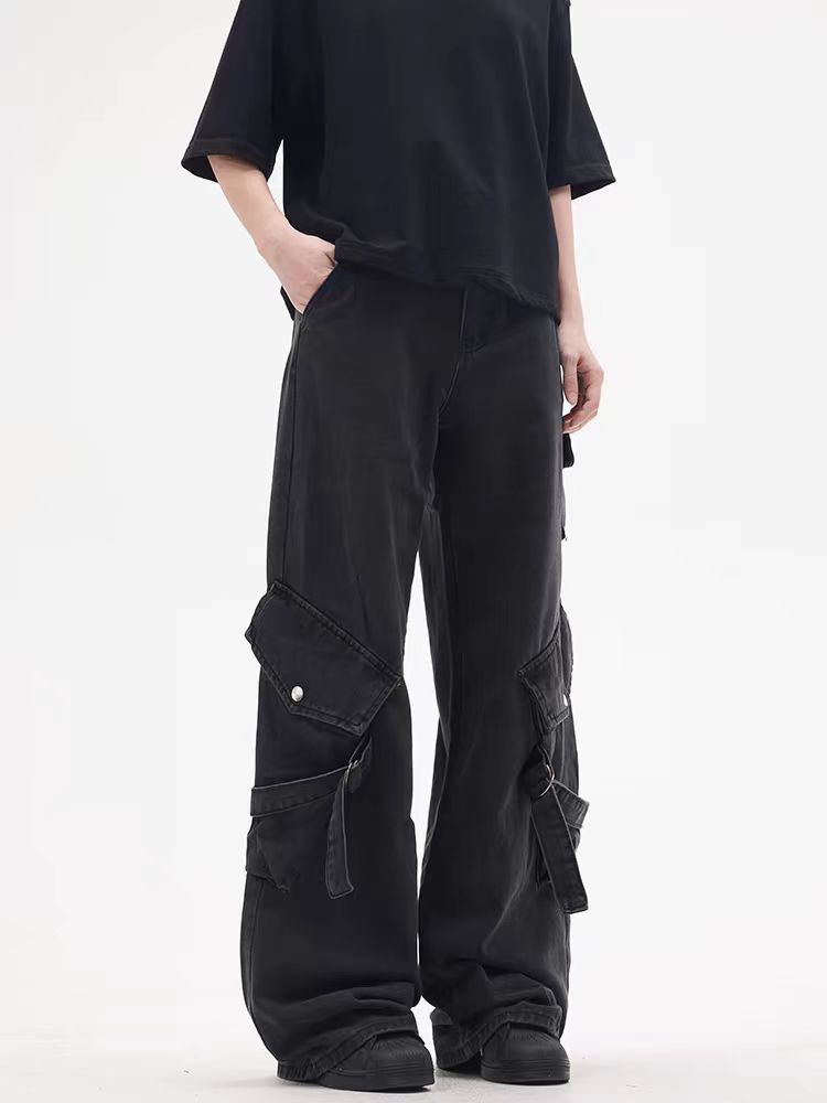 Japanese Brand × Jean Street Hip Hop Street Baggy Workwear Denim Trousers Size US 34 / EU 50 - 1 Thumbnail
