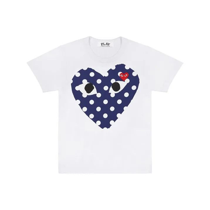 Comme des Garcons Comme des Garçons Play Blue Polka Dot T-Shirt 0079 Size US XL / EU 56 / 4 - 1 Thumbnail