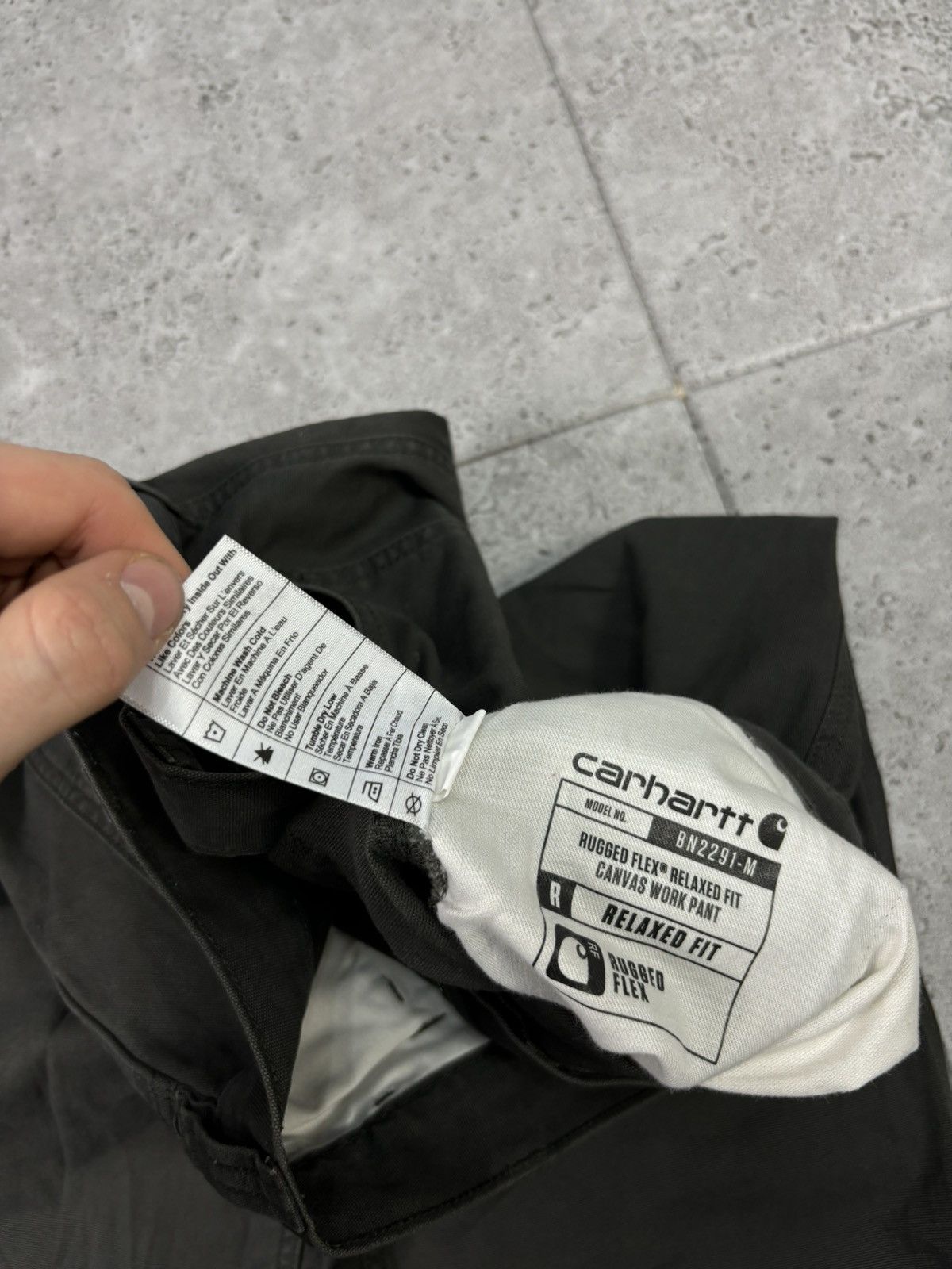 Carhartt × Vintage Crazy vintage y2k carhartt grey baggy denim pants japanese Size US 36 / EU 52 - 8 Thumbnail