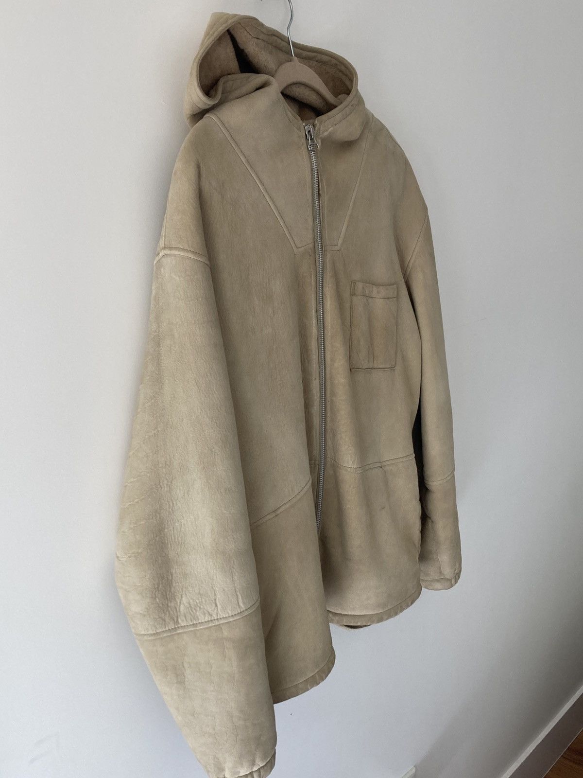 Helmut Lang Sheepskin Leather Hooded Jacket Size US L / EU 52-54 / 3 - 3 Thumbnail