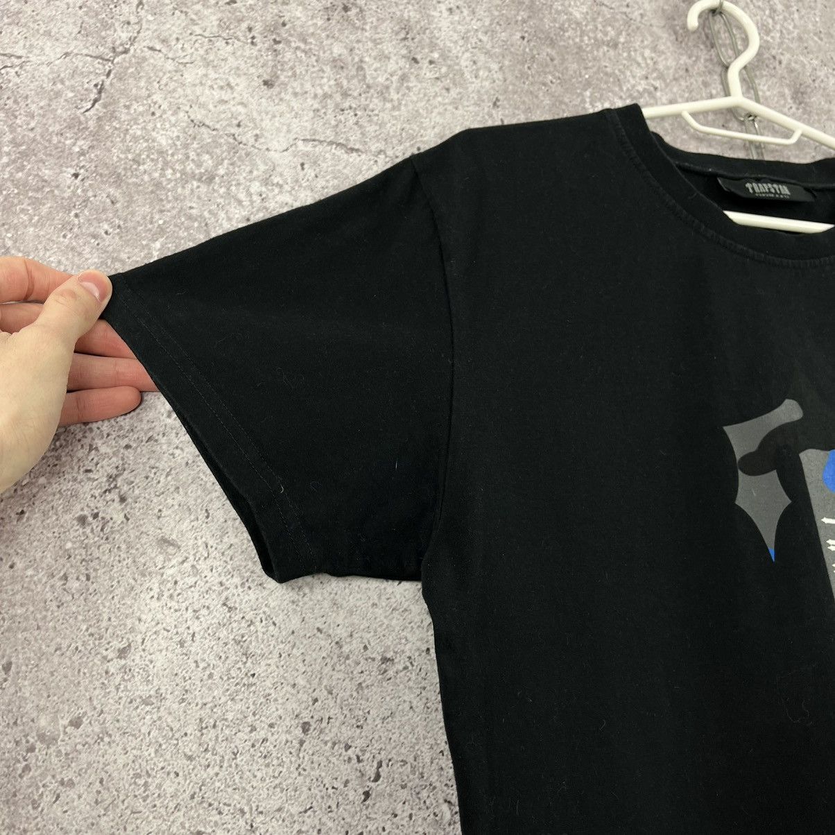 Trapstar London Trapstar T-Shirt Big Logo Street Style Y2K Drill Black Sz M Size US M / EU 48-50 / 2 - 3 Thumbnail