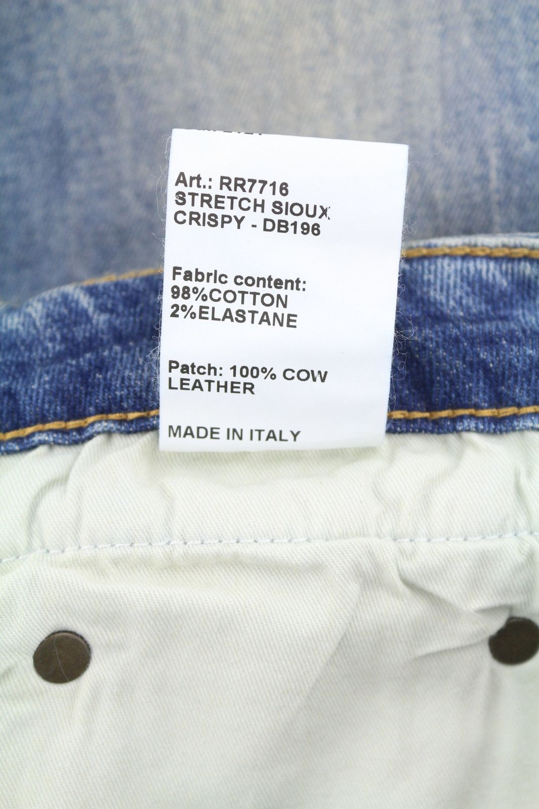 R13 BOY STRAIGHT 29 Kelly Stretch Faded Blue Jeans 87174 Size 29" - 10 Thumbnail