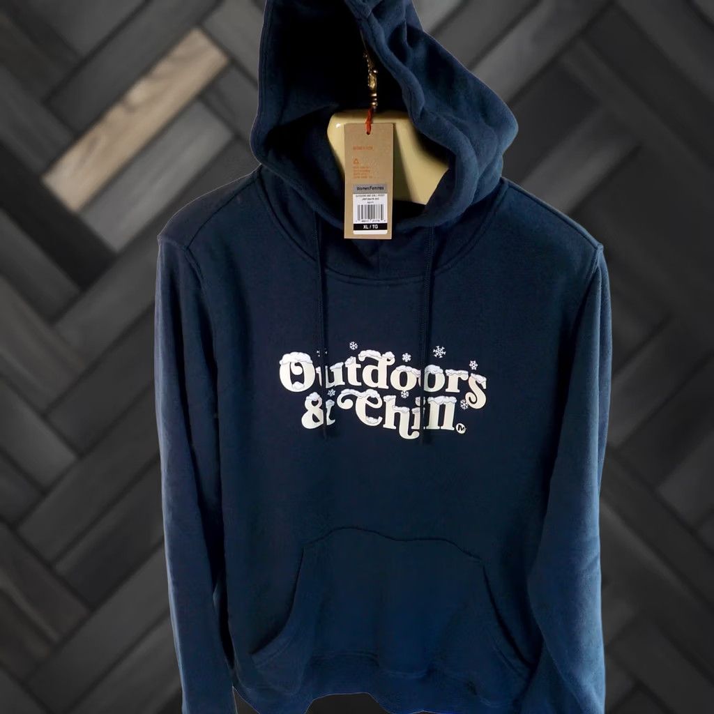 Merrell MERRELL Women Pullover Hoodie "Outdoors & Chill" Blue Kangaroo Pocket XL NWT Sweatshirt Hoodie Shirt Size XL / US 12-14 / IT 48-50 - 1 Thumbnail