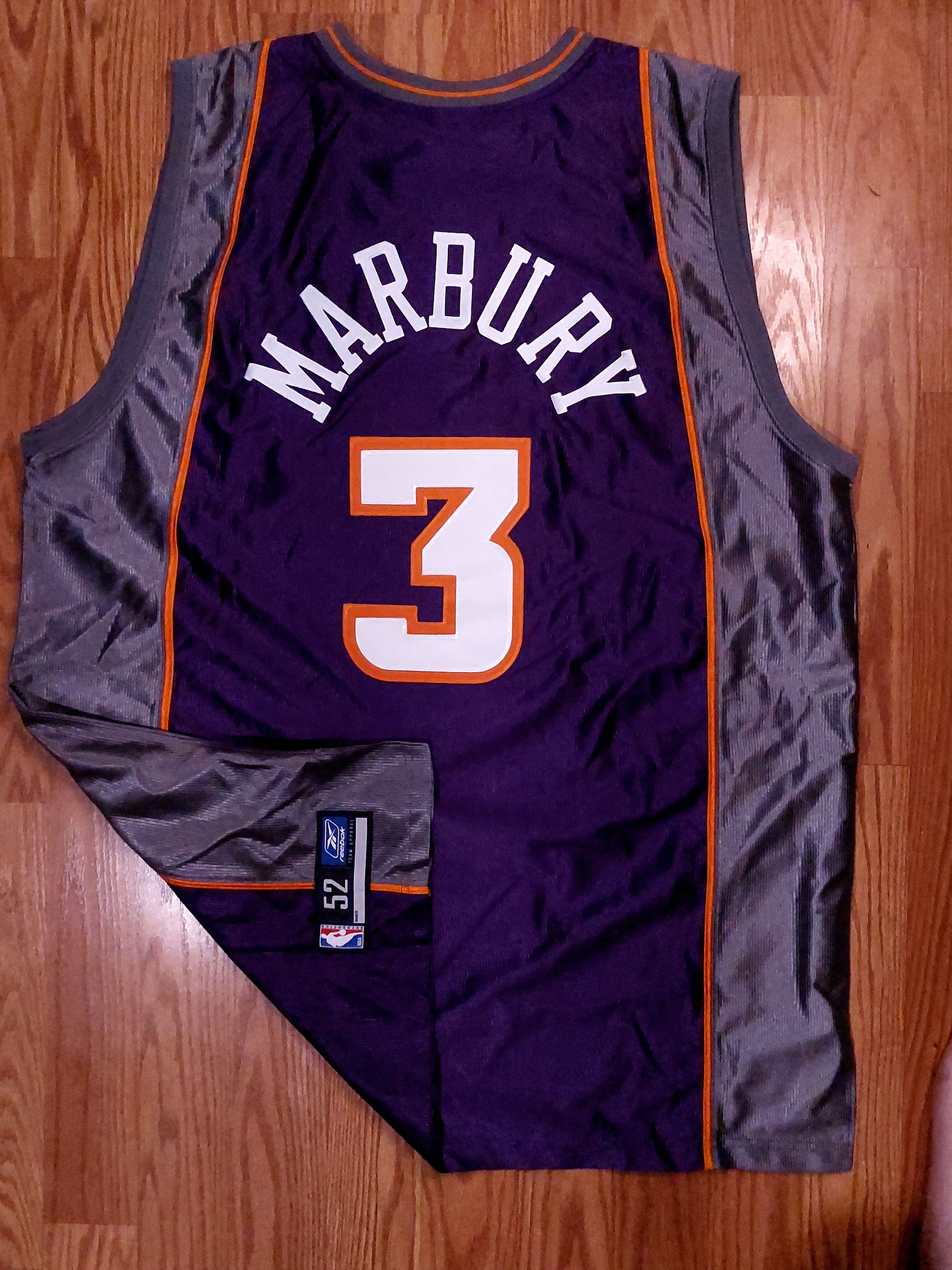 Reebok Authentic Phoenix Suns Stephon Marbury Reebok NBA Jersey Size US XXL / EU 58 / 5 - 8 Thumbnail