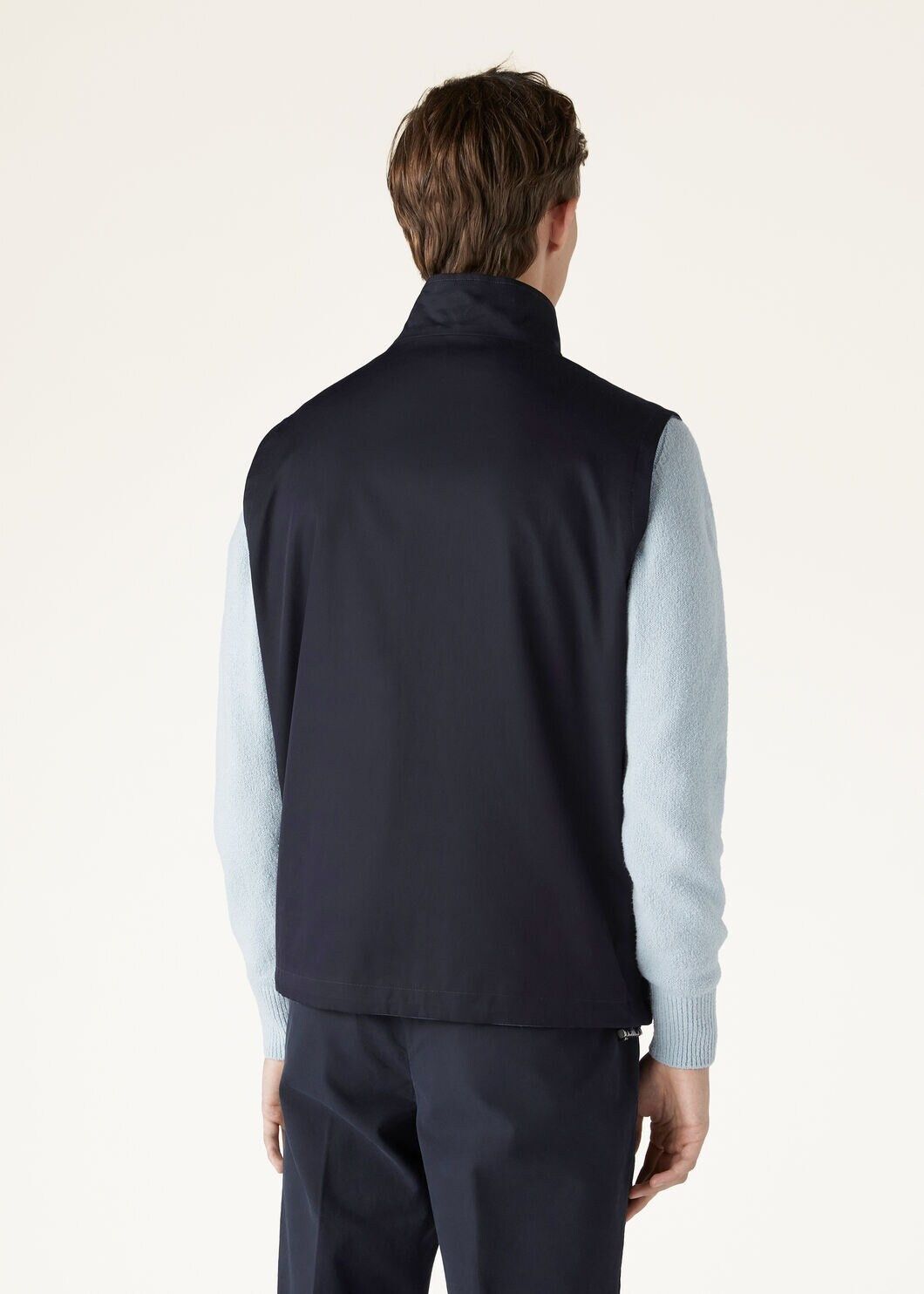 Loro Piana o1w1db10125 FAO0020 Taga Vest in Navy Blue Size US XL / EU 56 / 4 - 4 Thumbnail