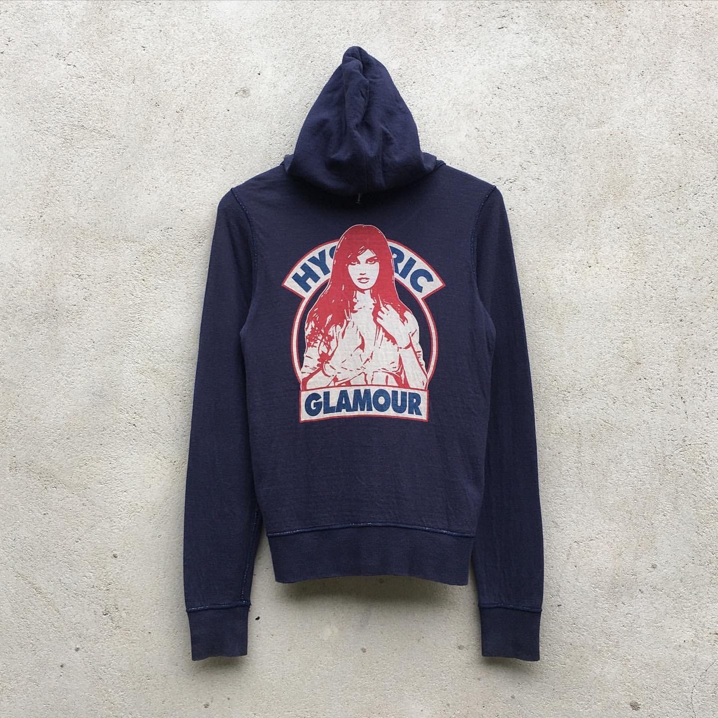 image of Vintage Hysteric Glamour Reversible Zip Hoodie in Navy, Men's (Size Small)