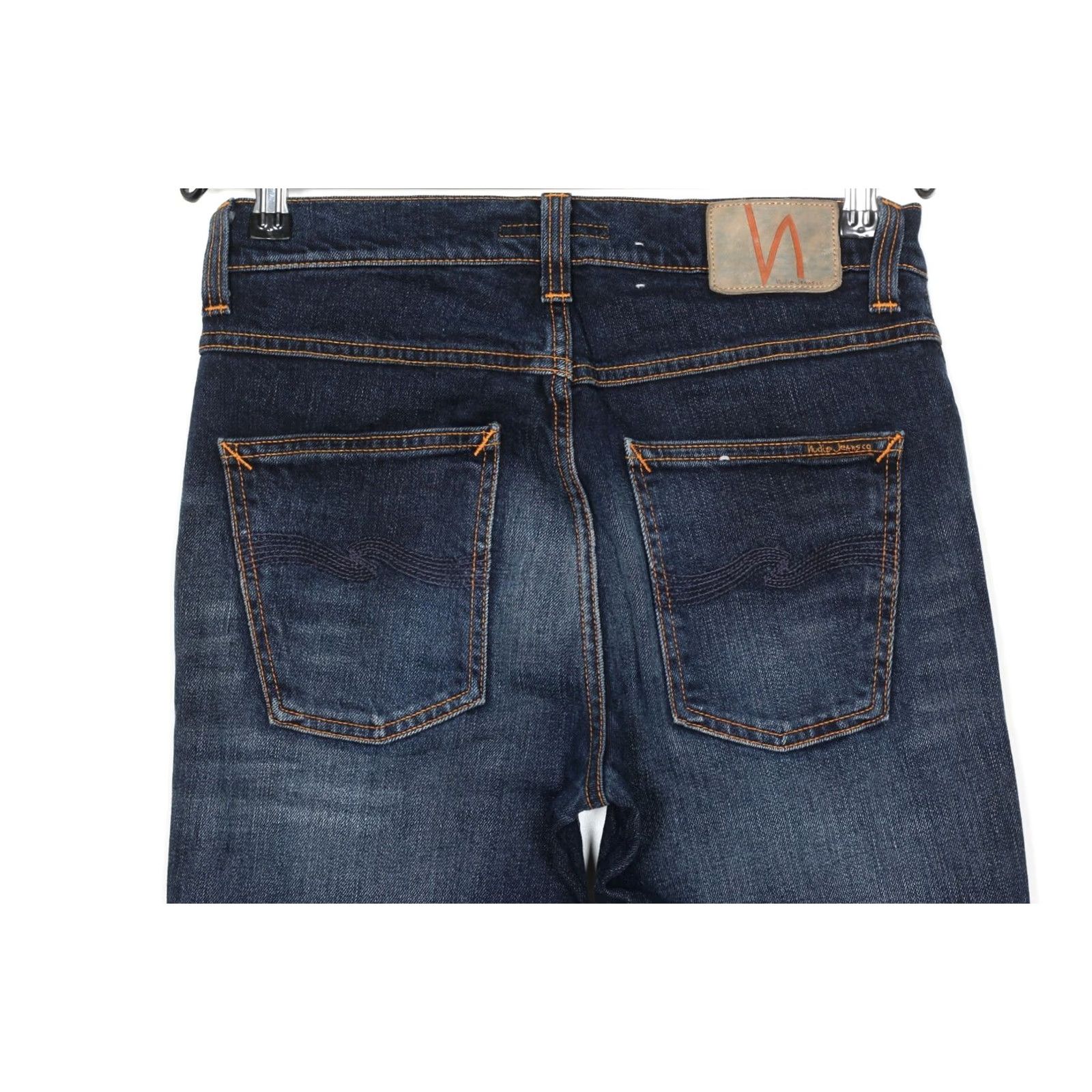 Nudie Jeans NUDIE Jeans LEAN DEAN Ink Navy Jeans Men Slim Tapered 28x32 5-Pocket Denim Stretch Mid Rise Blue Size US 28 / EU 44 - 4 Thumbnail