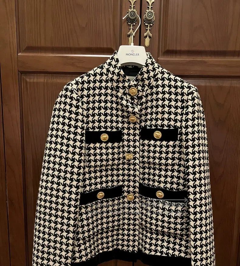 Gucci Bird check coat