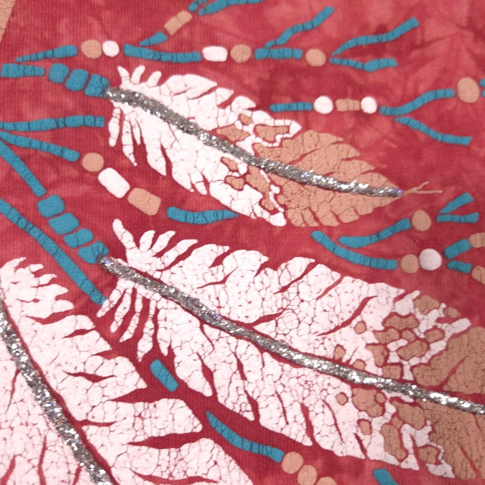 Vintage Cactus Bay Shirt Womens One Size Red Turtle Graphic Glitter Southwestern Top Size ONE SIZE - 5 Thumbnail