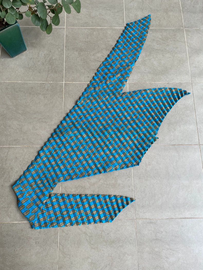 Issey Miyake Issey Miyake size:2 An asymmetrical cardigan with a blue m Size S / US 4 / IT 40 - 5 Thumbnail