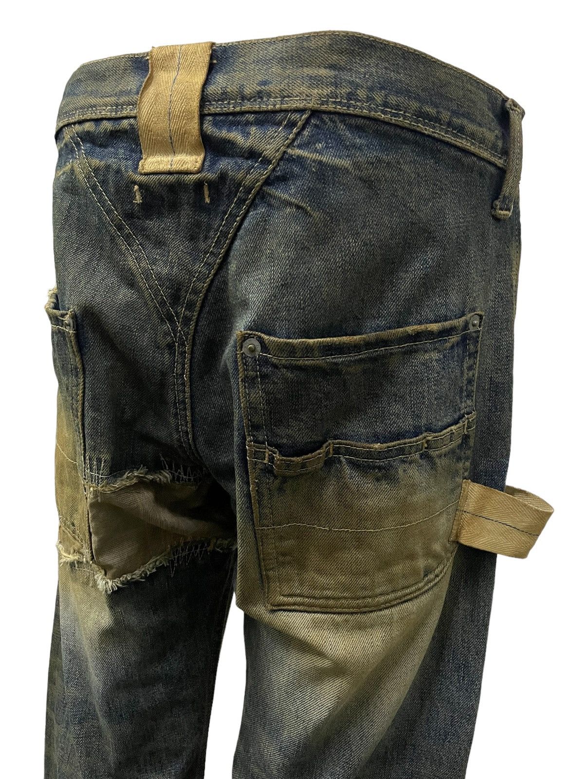 Hysteric Glamour × R.Newbold R.Newbold Muddy Wash Carpenter Distressed Repaired Jeans Size US 30 / EU 46 - 5 Thumbnail