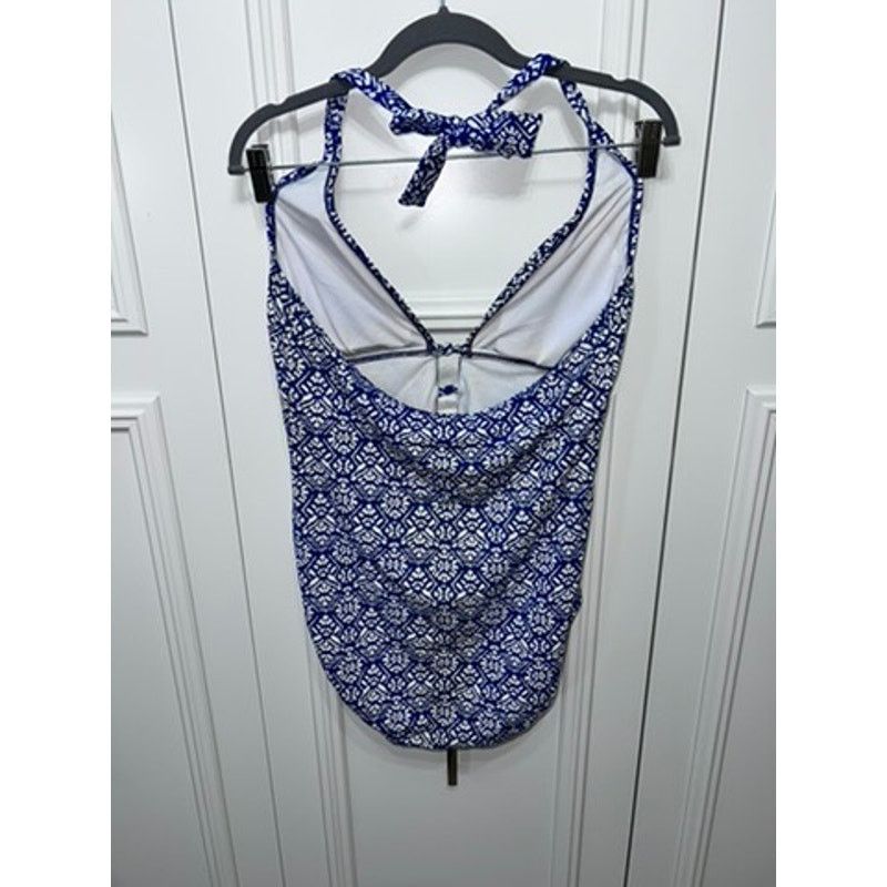 Lauren Ralph Lauren Lauren Ralph Lauren Women's Blue Print One-Piece Swimsuit Size XL / US 12-14 / IT 48-50 - 2 Thumbnail